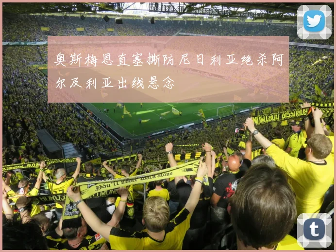 奥斯梅恩直塞撕防尼日利亚绝杀阿尔及利亚出线悬念